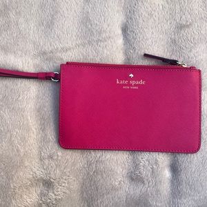 Kate Spade wallet wristlet small pink